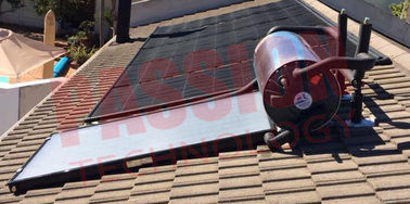 지붕에 의하여 거치되는 스테인리스 316 태양 온수기, 압력을 가한 태양 스팀용 배관