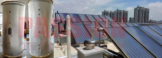 호텔 리조트를 위한 대용량 태양 에너지 온수 체계는 가압된 태양 물 온수기 평판형 집열기를 분리했습니다